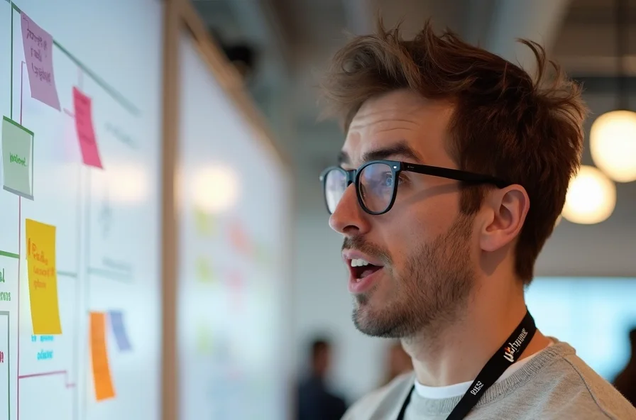 Workshop-Teilnehmer bei der Umsetzung von Quick Wins